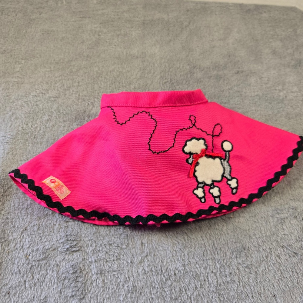 Our Generation Pink Poodle Skirt for 18 Inch Dolls Retro 50s Sock Hop Outfit
